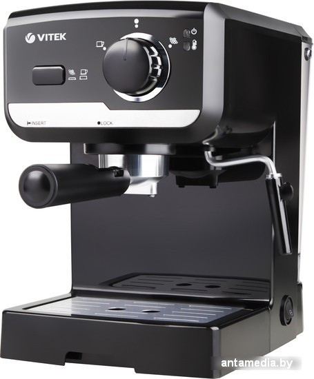 Рожковая помповая кофеварка Vitek VT-1502 BK - фото 1 - id-p208325015