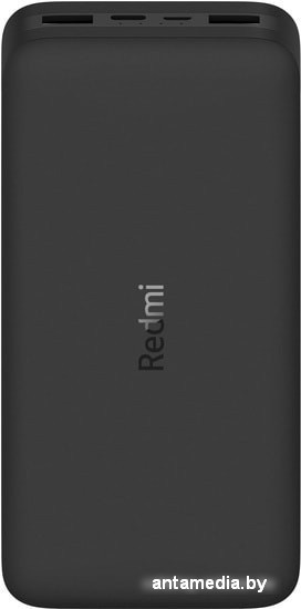 Портативное зарядное устройство Xiaomi Redmi Power Bank 20000mAh (черный) - фото 2 - id-p208321827