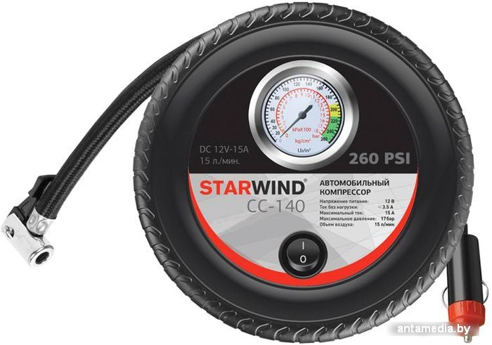 Автомобильный компрессор StarWind CC-140 - фото 1 - id-p208321919