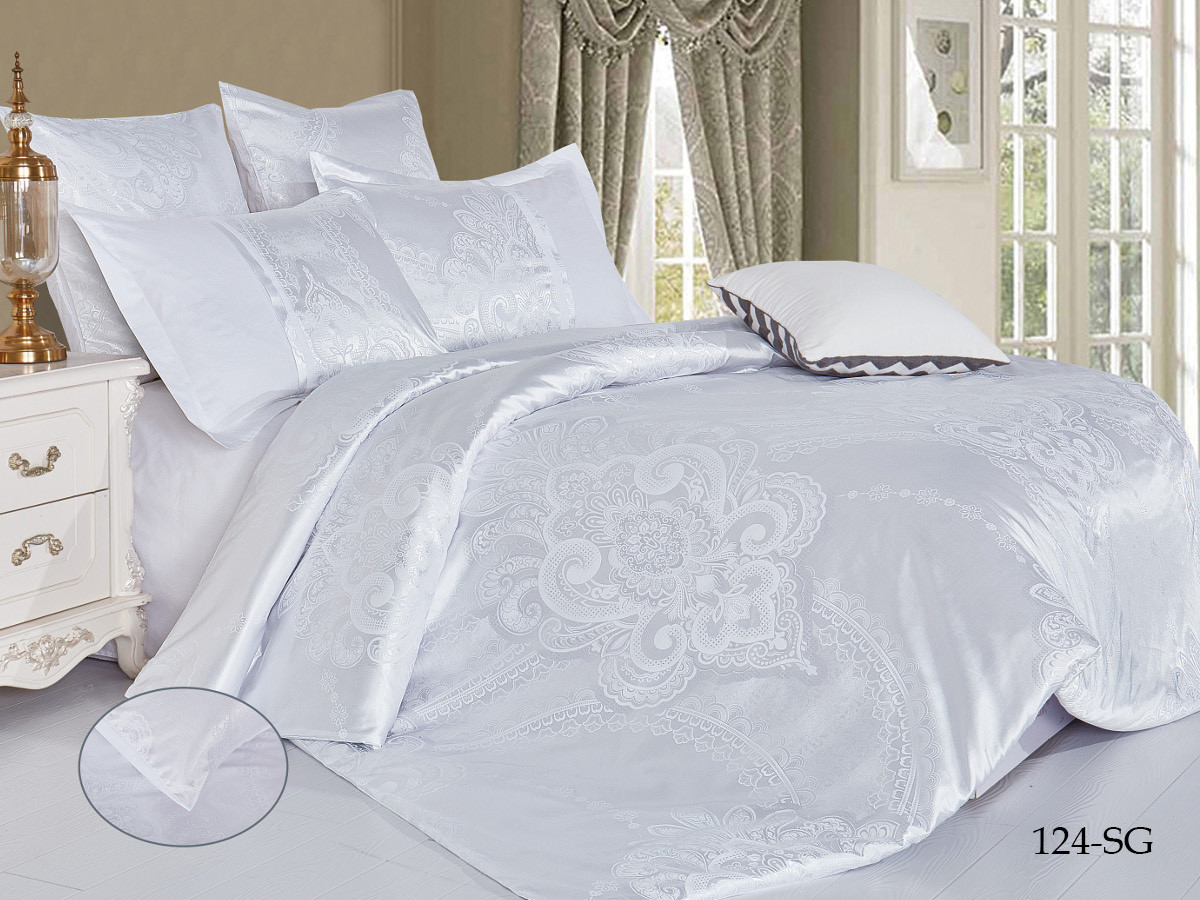 Комплект постельного белья жаккард Cleo "Satin Jacquard" 2,0 сп. арт. 21/124-SG