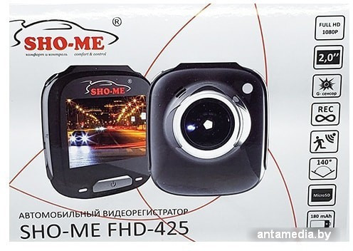 Автомобильный видеорегистратор Sho-Me FHD-425 - фото 5 - id-p208322066