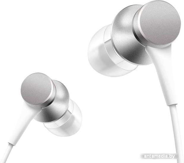 Наушники Xiaomi Mi In-Ear Headphones Basic HSEJ03JY (серебристый) - фото 2 - id-p208320955
