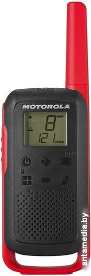 Портативная радиостанция Motorola T62 Walkie-talkie (черный/красный) - фото 2 - id-p208320050