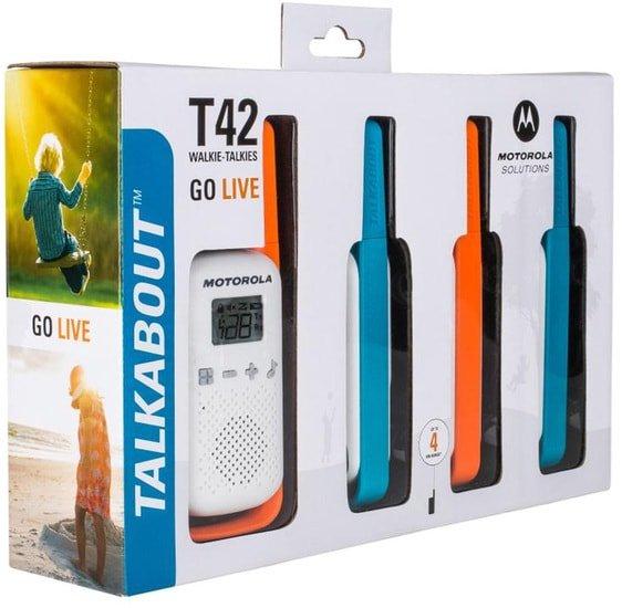 Портативная радиостанция Motorola Talkabout T42 Quad Pack - фото 4 - id-p208320058