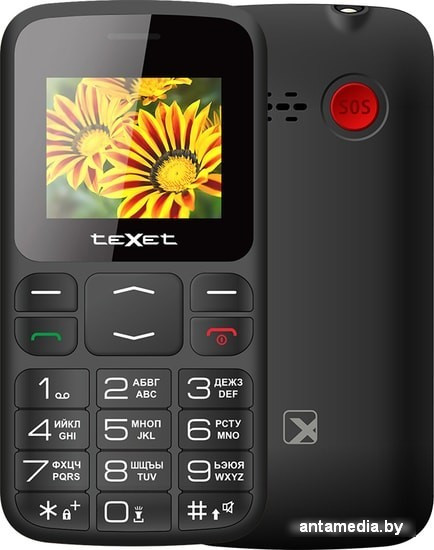 Мобильный телефон TeXet TM-B208 (черный) - фото 1 - id-p208320078