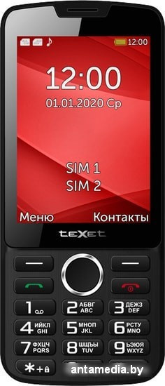 Мобильный телефон TeXet TM-308 (черный/красный) - фото 2 - id-p208320080
