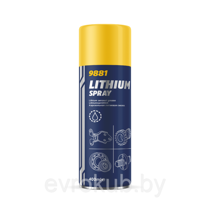Литиевый спрей MANNOL Lithium Spray 400ml 9881
