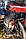 Велосумка на багажник Турлан Мустанг-50 л черный/красный, фото 4