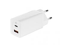 Зарядное устройство Baseus GaN2 Lite Quick ChargerC+U 65W EU White CCGAN2L-B02