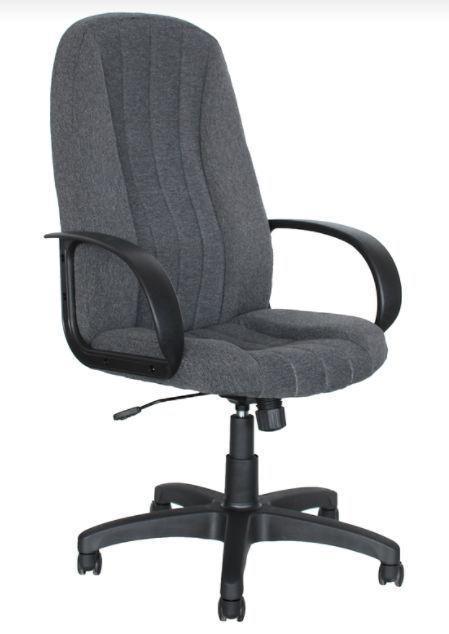 Компьютерное офисное кресло для персонала ЯрКресло Кр27 ТГ ПЛАСТ С1 тканевое серое на колесиках - фото 1 - id-p208273707