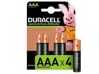 Аккумулятор AAA - Duracell 900mAh 4BL (4 штуки)