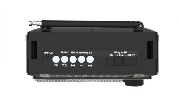 Радиоприемник портативный RITMIX VS24 мощный аналоговый приемник в ретро стиле FM радио колонка на батарейках - фото 4 - id-p208274578