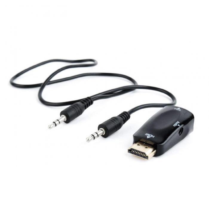 Аксессуар Gembird Cablexpert HDMI-VGA 19M/15F + 3.5Jack A-HDMI-VGA-02 - фото 1 - id-p208274583