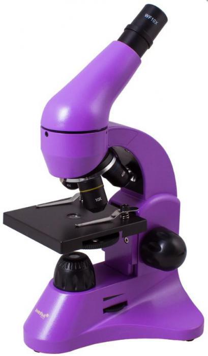Детский школьный микроскоп для детей LEVENHUK RAINBOW 50L AMETHYST Аметист - фото 1 - id-p208274748