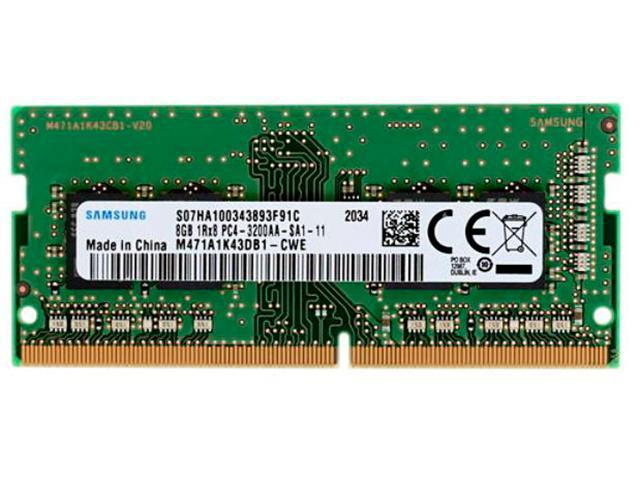 Модуль памяти Samsung DDR4 SO-DIMM 3200MHz PC-25600 CL11 - 8Gb M471A1K43DB1-CWE - фото 1 - id-p208308877