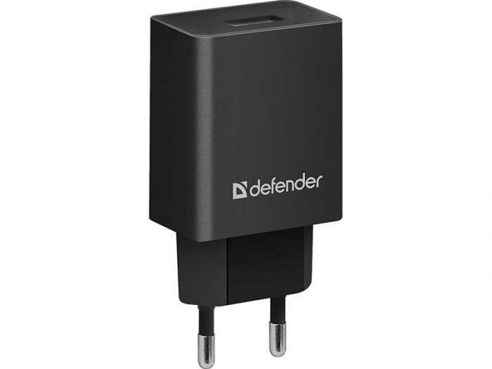 Зарядное устройство Defender EPA-10 1xUSB Black 83572 - фото 1 - id-p208309055