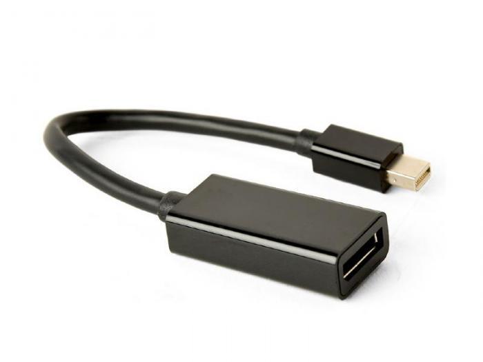 Аксессуар Gembird Cablexpert miniDisplayPort - DisplayPort 20M/20F 16cm Black A-mDPM-DPF4K-01 - фото 1 - id-p208164685