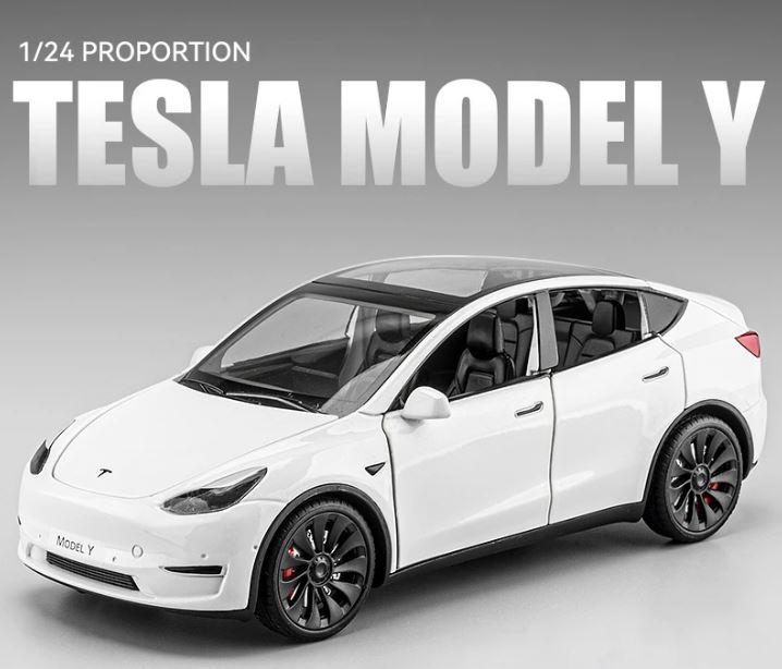 Машина металлическая 1:24 Tesla model Y - фото 4 - id-p208354395