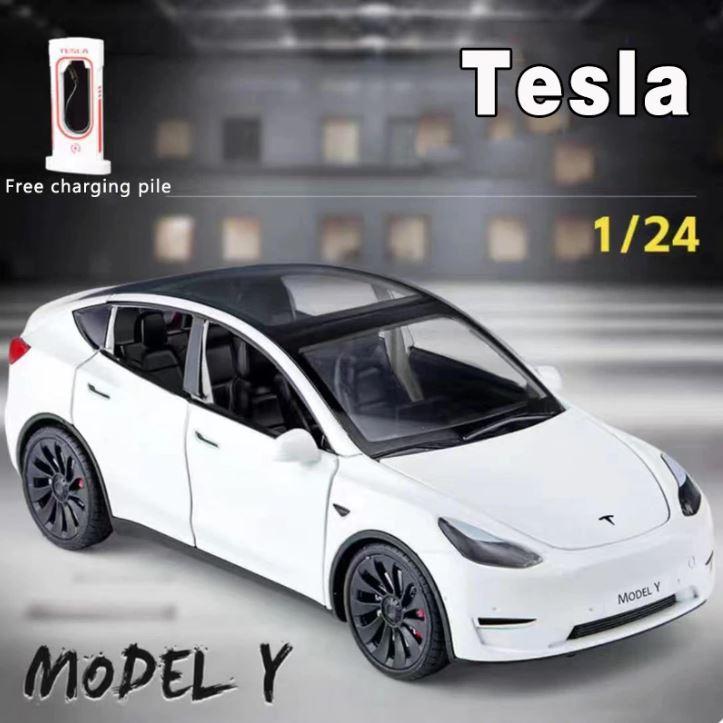 Машина металлическая 1:24 Tesla model Y - фото 2 - id-p208354395
