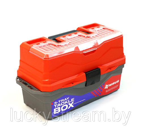Ящик для снастей Tackle Box трехполочный NISUS, оранжевый
