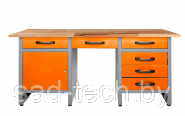 Стол-верстак для мастерской BAUMEISTER BTC-007 ORANGE - фото 1 - id-p208355579