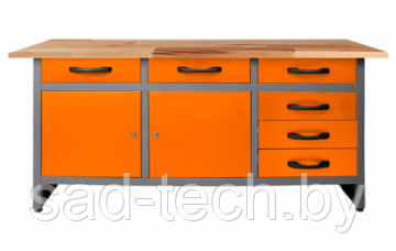 Стол-верстак для мастерской BAUMEISTER BTC-008 ORANGE - фото 1 - id-p208355581