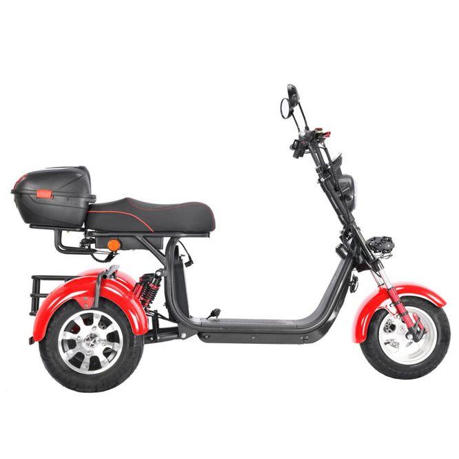 Электроскутер White Siberia CityCoco WS-Pro Trike 3000W 2023 20Ah (красный) - фото 3 - id-p173389351