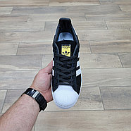 Кроссовки Adidas Superstar Black White, фото 3