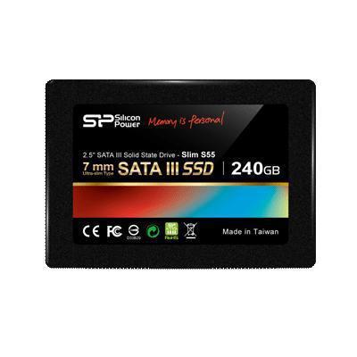 Silicon Power Slim S55 SATA III 240Gb SP240GBSS3S55S25 - фото 1 - id-p208094160