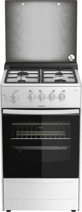 Газовая плита Darina 1B1 GM 441 008 W, газовая духовка, чугун, белый