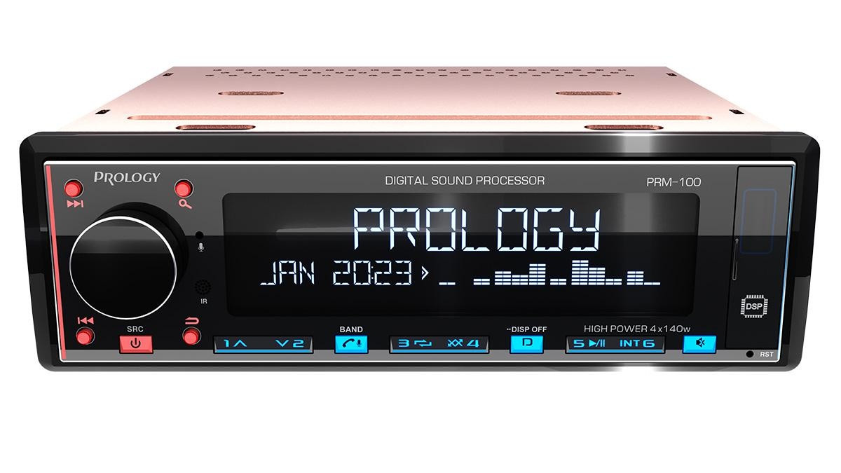Автомагнитола PROLOGY PRM-100 FM/USB/BT ресивер с DSP процессором / D-class 4х140 Вт - фото 3 - id-p208361601