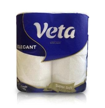 Туалетная бумага VETA ELEGANT 3-х слойная (4 рул/пачка), фото 2