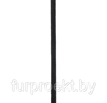 Шнур вязано-плетеный, 6мм черный