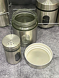 Набор емкостей для специй и масла на подставке JY-8656 (11 предметов) Белый, фото 9