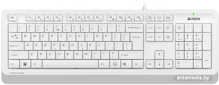 Клавиатура A4Tech Fstyler FK10 (белый/серый) - фото 1 - id-p208367724
