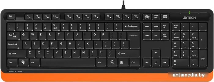 Клавиатура A4Tech Fstyler FK10 (черный/оранжевый)