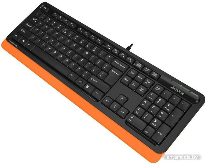 Клавиатура A4Tech Fstyler FK10 (черный/оранжевый) - фото 2 - id-p208367728