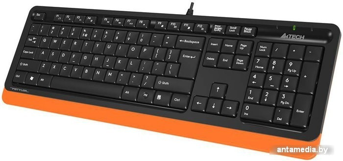 Клавиатура A4Tech Fstyler FK10 (черный/оранжевый) - фото 3 - id-p208367728