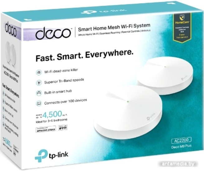 Беспроводной маршрутизатор TP-Link Deco M9 Plus (2 шт.) - фото 5 - id-p208366680