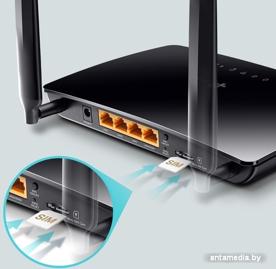 4G Wi-Fi роутер TP-Link TL-MR6400 v5 - фото 5 - id-p208366681