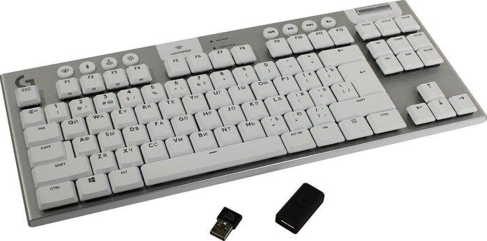 Клавиатура Logitech G915 TKL Lightspeed GL Tactile (серый) - фото 1 - id-p208367778
