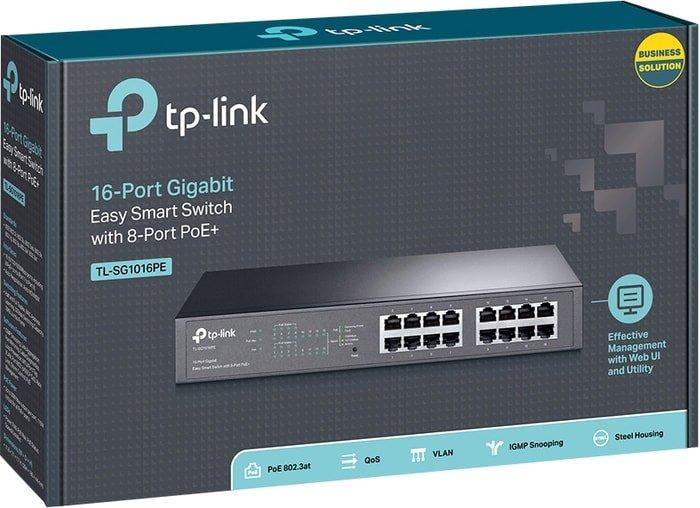 Настраиваемый коммутатор TP-Link TL-SG1016PE - фото 4 - id-p208366769