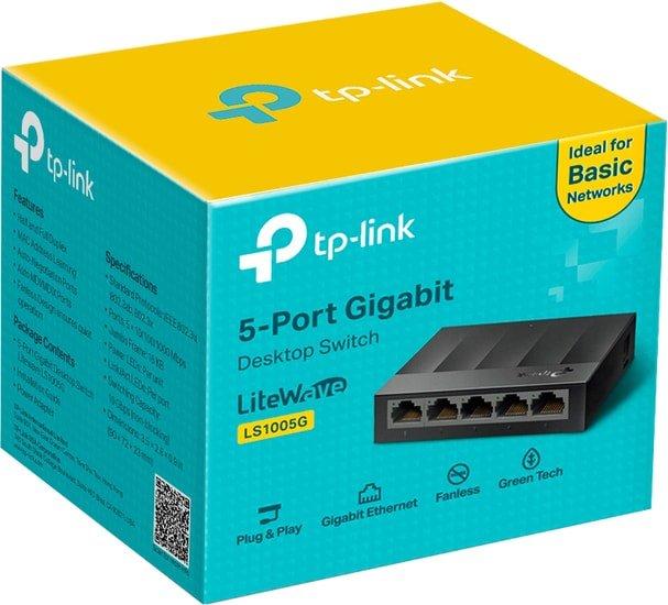 Коммутатор TP-Link LS1005G - фото 2 - id-p208366777