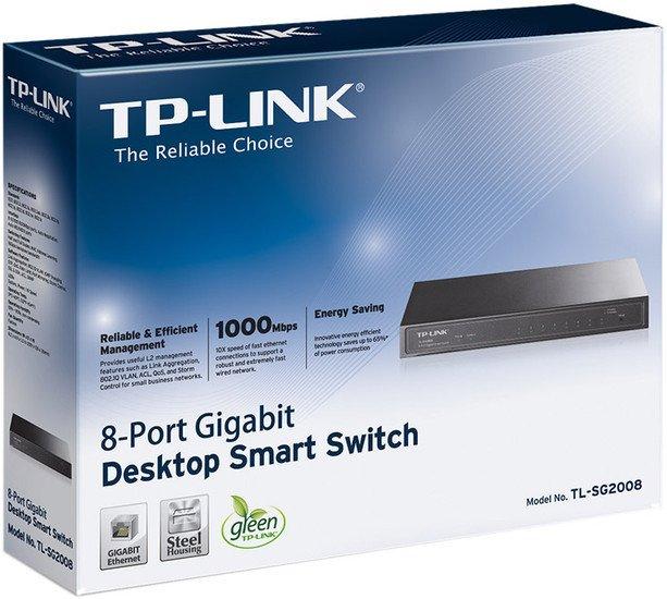 Коммутатор TP-Link TL-SG2008 - фото 4 - id-p208366790