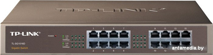 Коммутатор TP-Link TL-SG1016D - фото 1 - id-p208366796