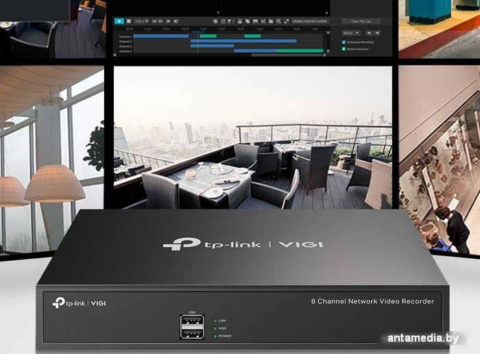 Сетевой видеорегистратор TP-Link Vigi NVR1008H - фото 4 - id-p208366987