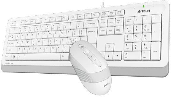 Клавиатура + мышь A4Tech Fstyler F1010 (белый/серый) - фото 4 - id-p208368071