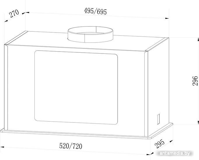 Кухонная вытяжка LEX GS Bloc G 600 (черный) - фото 2 - id-p208369509