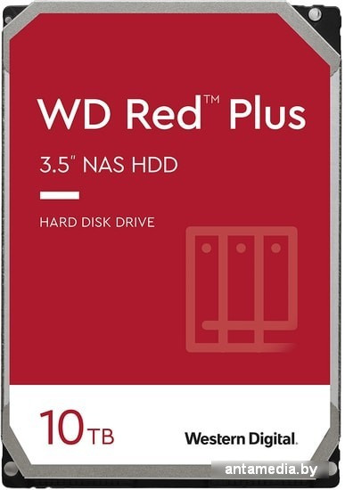 Жесткий диск WD Red Plus 10TB WD101EFBX - фото 1 - id-p208368637