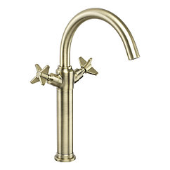 Смеситель для умывальника высокий Deante Temisto Bronzo, латунь